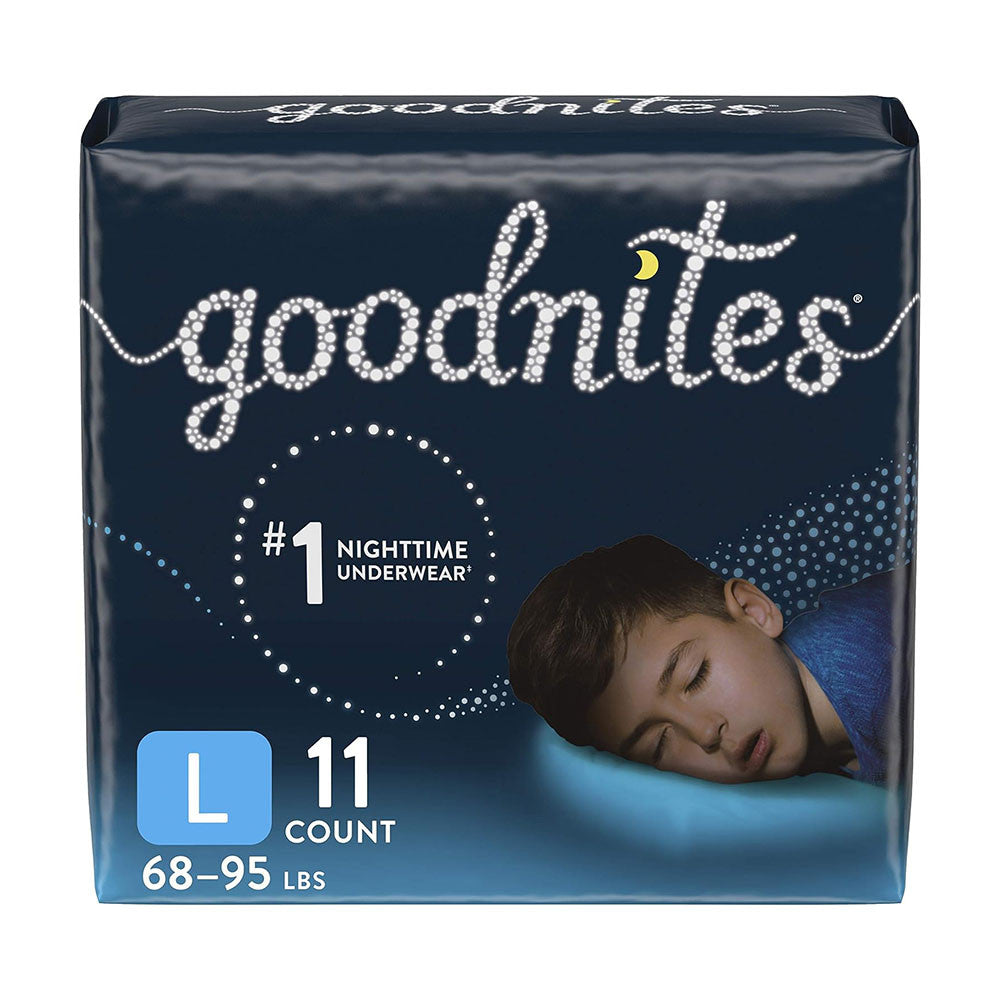 Goodnites Boys Night Time Bedwetting Underwear, Size L, 11 Ea